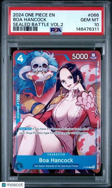2024 One Piece Promos Boa Hancock Sealed Battle Vol.2 PSA 10 #066