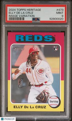 Elly De La Cruz - 2024 Topps Heritage Image Variation PSA 9 ssp