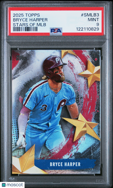 Bryce Harper - 2025 Topps Stars Of MLB PSA 9
