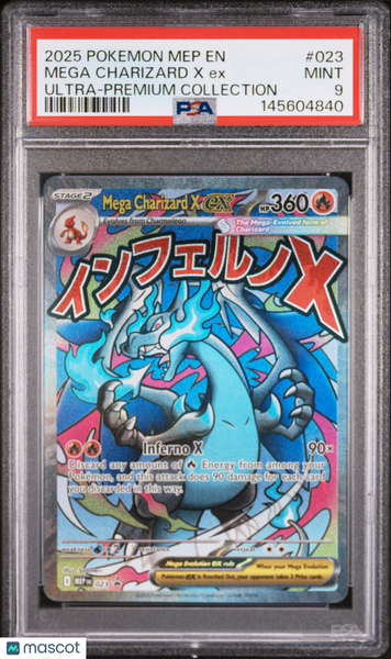 2025 Pokemon   Promo Mega Charizard X EX Ultra-Premium Collection PSA 9 #023