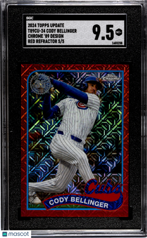 Cody Bellinger - 2024 Topps Update Chrome '89 Design Red Refractor SGC 9.5
