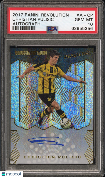 Christian Pulisic - 2017 Panini Revolution Autograph PSA 10