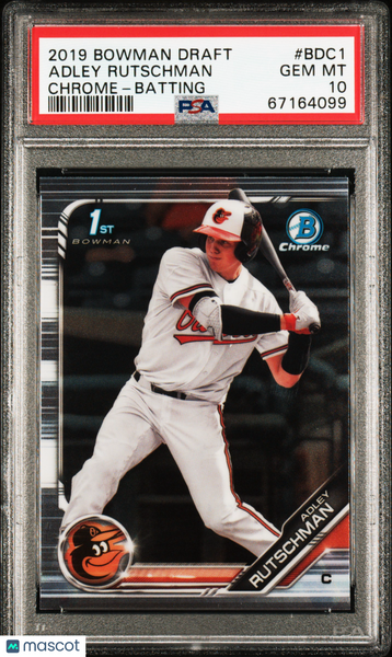 Adley Rutschman - 2019 Bowman Draft Chrome Batting PSA 10
