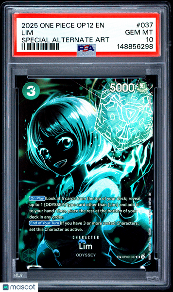 2025 One Piece Op12-Legacy Of The Master Lim Special Alternate Art PSA 10 #037