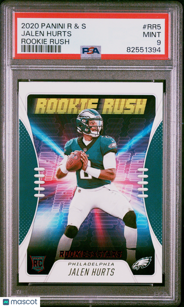 Jalen Hurts - 2020 Panini Rookies & Stars Rookie Rush PSA 9