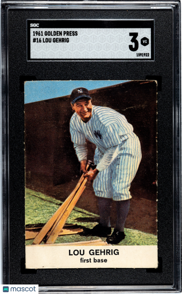 Lou Gehrig - 1961 Golden Press SGC 3