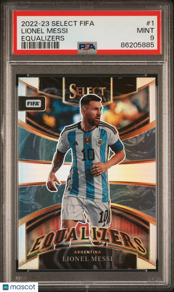 Lionel Messi - 2022 Panini Select FIFA Equalizers PSA 9