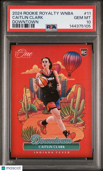 Caitlin Clark - 2024 Panini Rookie Royalty WNBA Downtown PSA 10 Case Hit