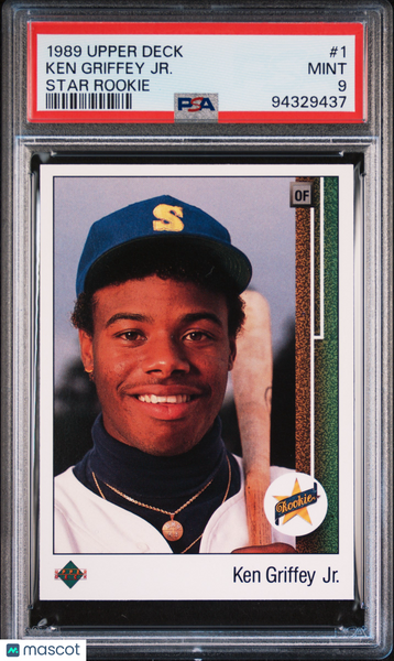Ken Griffey JR. - 1989 Upper Deck Star Rookie PSA 9 #1