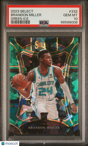 Brandon Miller - 2023 Panini Select Green Ice PSA 10