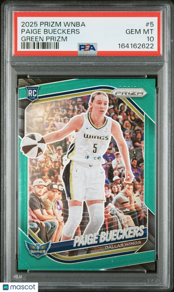 Paige Bueckers - 2025 Panini Prizm WNBA Green PSA 10