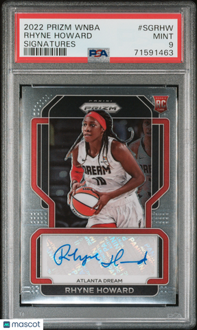 Rhyne Howard - 2022 Panini Prizm WNBA Signatures PSA 9