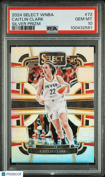 Caitlin Clark - 2024 Panini Select WNBA Silver Prizm PSA 10