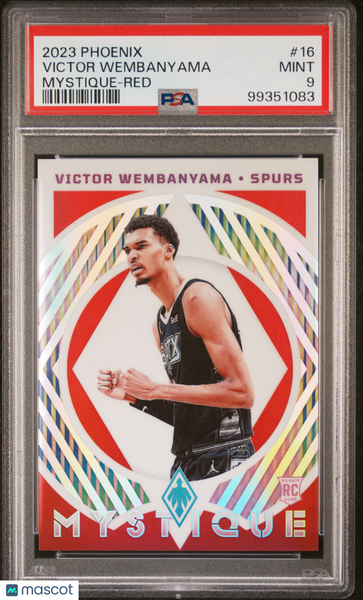 Victor Wembanyama - 2023 Panini Phoenix Mystique Red PSA 9 Rookie /125