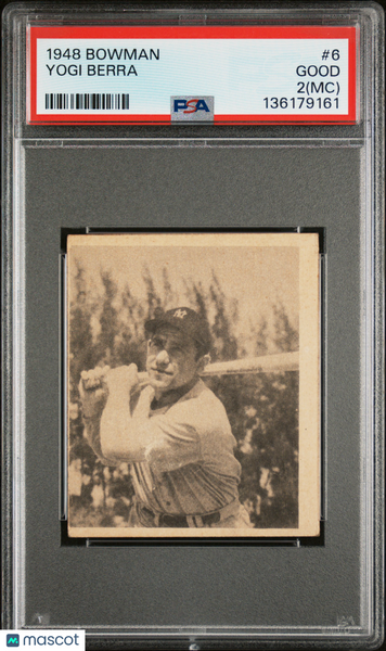 Yogi Berra - 1948 Bowman PSA 2 MC #6