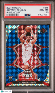 Alperen Sengun - 2021 Panini Mosaic Blue PSA 10 Rookie /99