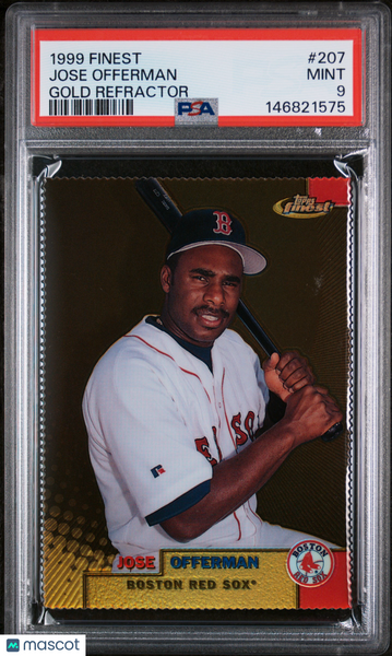 Jose Offerman - 1999 Finest Gold Refractor PSA 9
