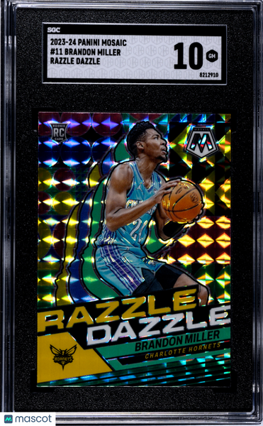 Brandon Miller - 2023 Panini Mosaic Razzle Dazzle SGC 10