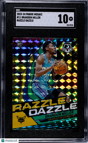 Brandon Miller - 2023 Panini Mosaic Razzle Dazzle SGC 10