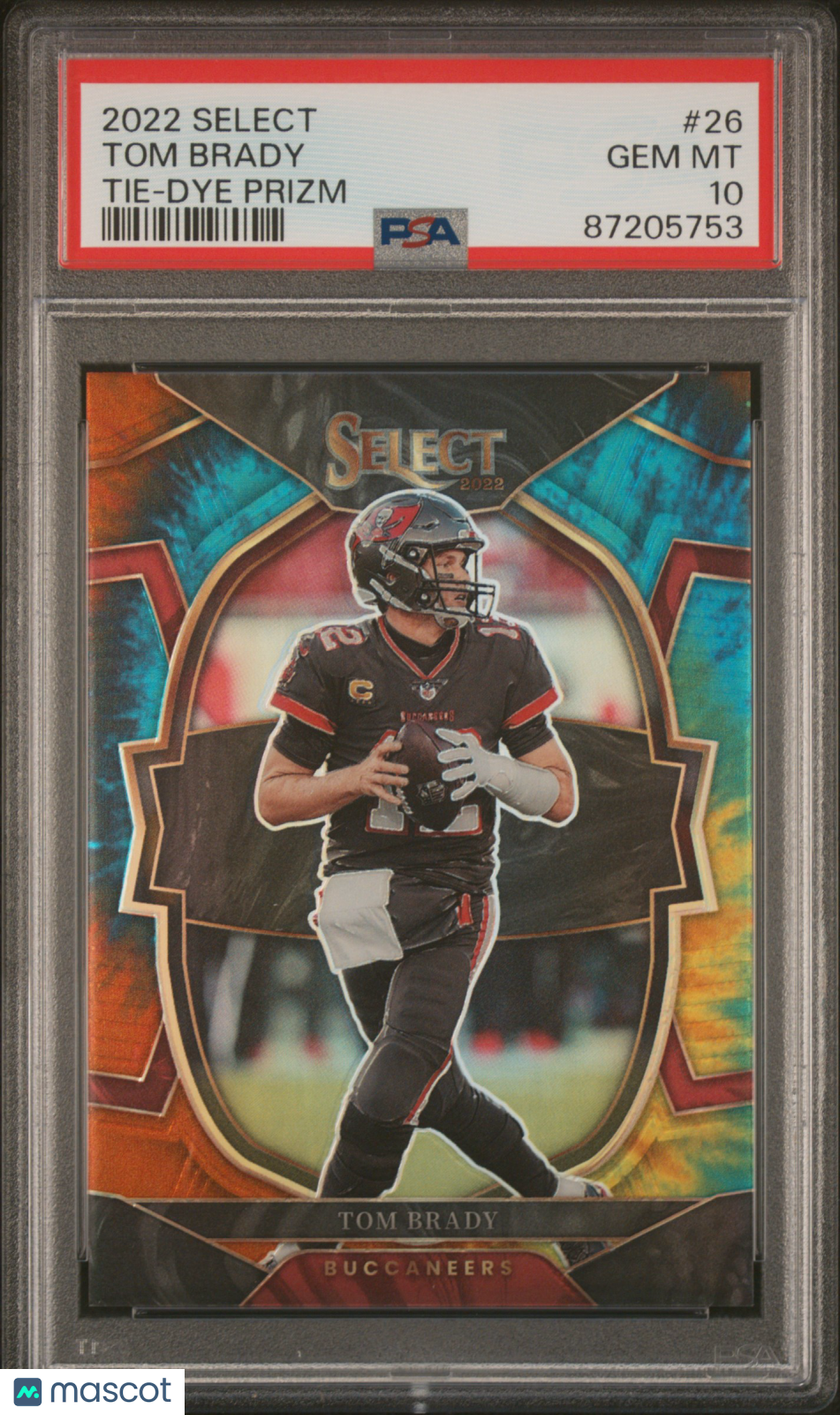 Tom Brady - 2022 Panini Select Tie Dye Prizm PSA 10 15/25