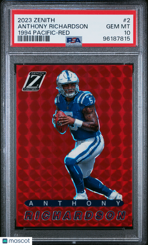 Anthony Richardson - 2023 Panini Zenith 1994 Pacific Red PSA 10