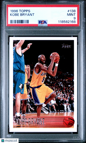 Kobe Bryant - 1996 Topps Rookie PSA 9