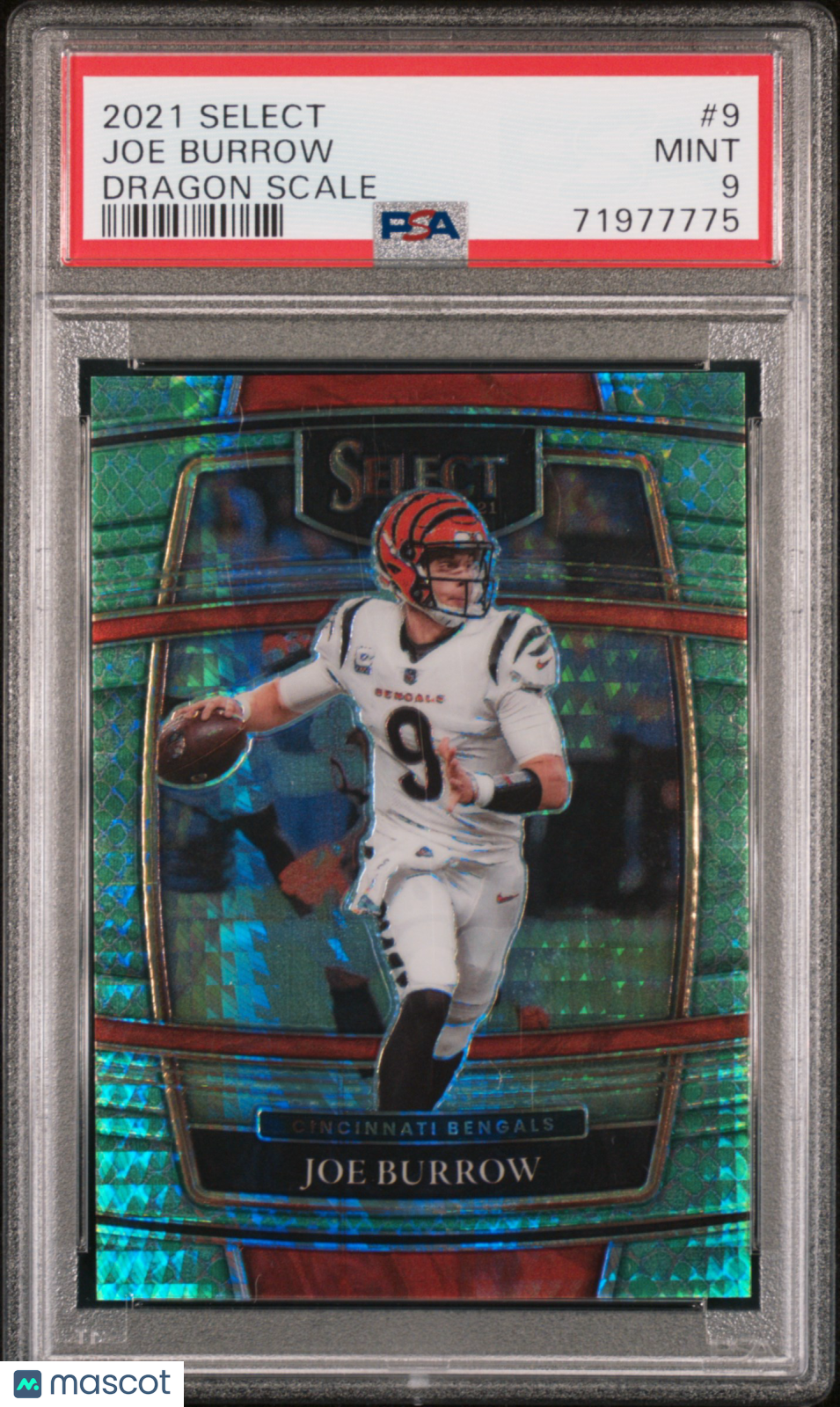 Joe Burrow - 2021 Panini Select Dragon Scale PSA 9
