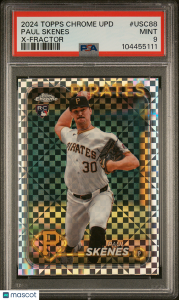 Paul Skenes - 2024 Topps Chrome Update X Fractor PSA 9