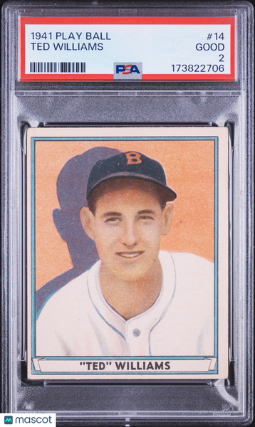Ted Williams - 1941 Play Ball PSA 2