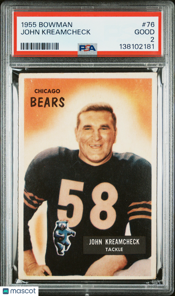 John Kreamcheck - 1955 Bowman PSA 2