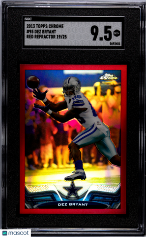 Dez Bryant - 2013 Topps Chrome Red Refractor SGC 9.5 19/25