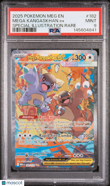 2025 Pokemon  Evolution Mega Kangaskhan EX Special Illustration Rare PSA 9 #182