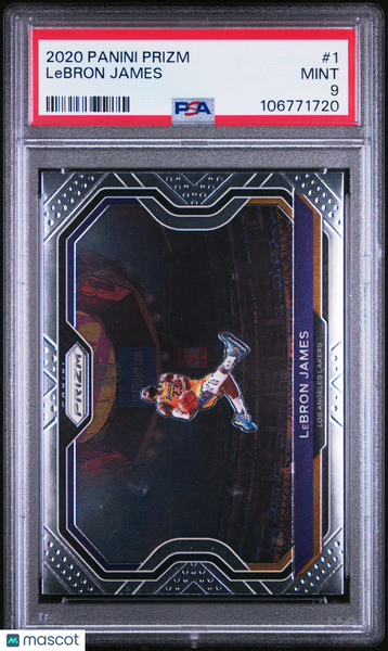 LeBron James - 2020-21 Panini Prizm Basketball Kobe Dunk #1 PSA 9