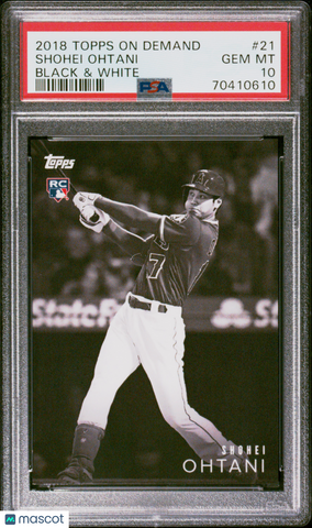Shohei Ohtani - 2018 Topps On Demand Black & White PSA 10