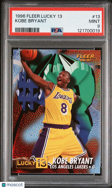 Kobe Bryant - 1996 Fleer Lucky 13 PSA 9