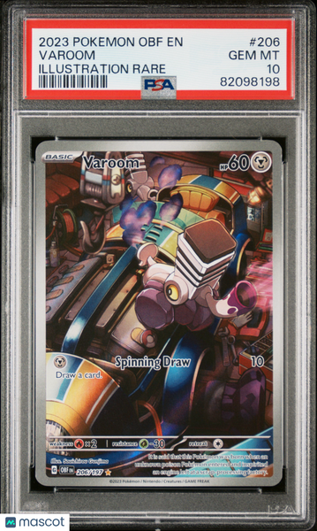 2023 Pokemon Obf EN-Obsidian Flames Varoom #206 Illustration Rare PSA 10