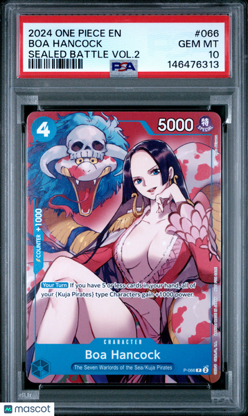 2024 One Piece Promos Boa Hancock Sealed Battle Vol.2 PSA 10 #066