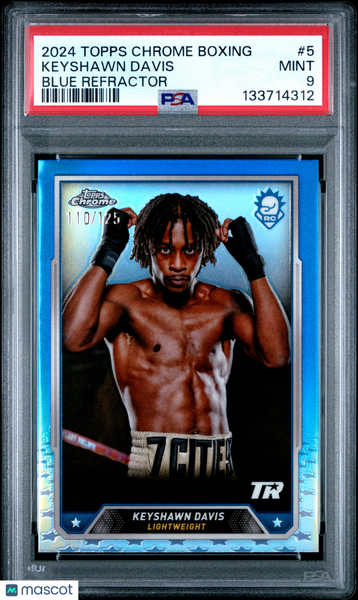 Keyshawn Davis - 2024 Topps Chrome Boxing Blue Refractor PSA 9 110/125