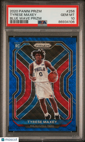 Tyrese Maxey - 2020 Panini Prizm Blue Wave PSA 10