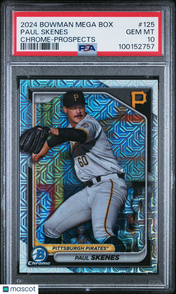 Paul Skenes - 2024 Bowman Mega Box Chrome Prospects PSA 10 Rookie