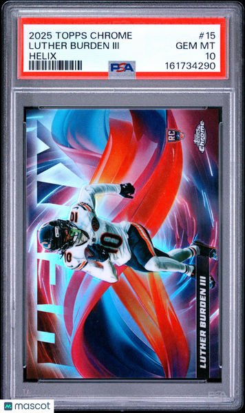 Luther Burden III - 2025 Topps Chrome Helix PSA 10
