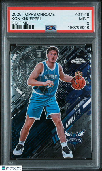 Kon Knueppel - 2025 Topps Chrome Go Time PSA 9