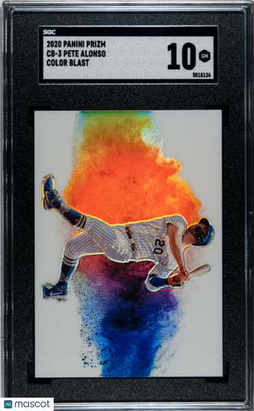 Pete Alonso - 2020 Panini Prizm Color Blast #CB-3 SGC 10