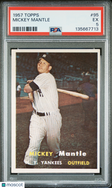 Mickey Mantle - 1957 Topps PSA 5