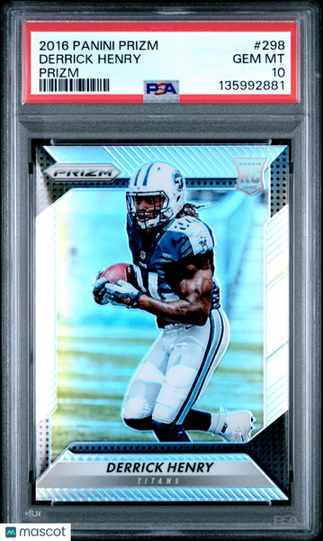 Derrick Henry - 2016 Panini Prizm PSA 10 Silver Rookie #298