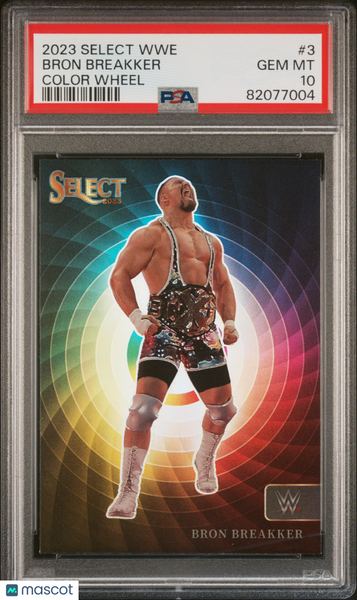 Bron Breakker - 2023 Panini Select WWE Color Wheel PSA 10