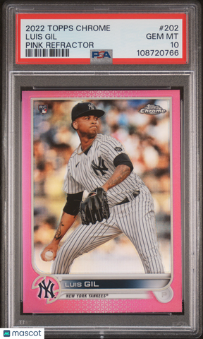 Luis Gil - 2022 Topps Chrome Pink Refractor PSA 10