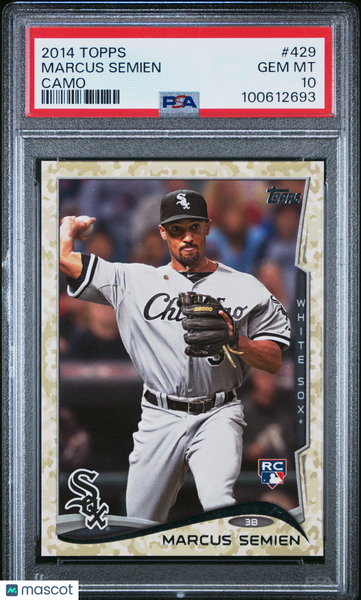 Marcus Semien - 2014 Topps Camo PSA 10 Pop 1 JSY # 02/99