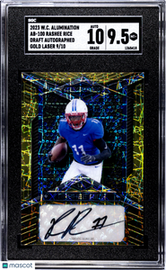 Rashee Rice - 2023 Wild Card Alumination Autograph Gold Lazers SGC 9.5 /10
