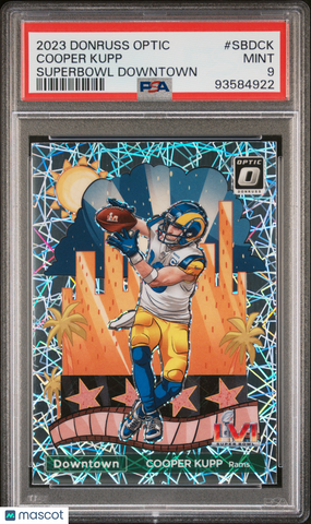 Cooper Kupp - 2023 Panini Donruss Optic Super Bowl Downtown PSA 9